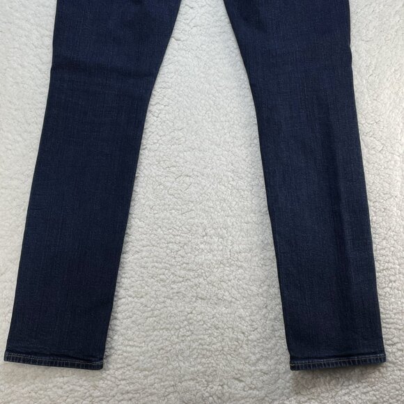 J Crew Jeans Mens Sz 32 Blue Flex Stretch Mid Rise Skinny Leg Dark Wash 31x29 - Picture 5 of 14